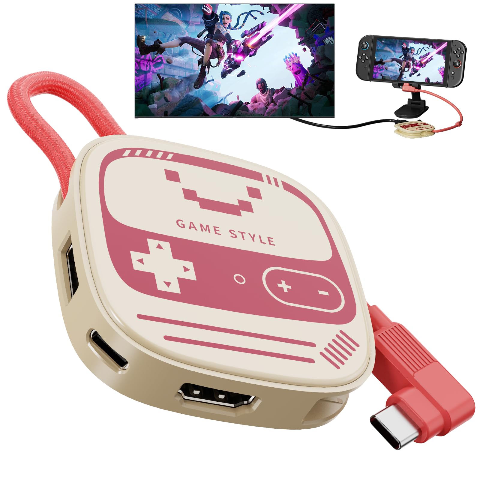 Nintendo Switch 本体 赤/紫 充電器・ドック付き Amazon.co.jp: Nintendo Switch用ミニHDMIドック、4K@60Hz TV出力、USB